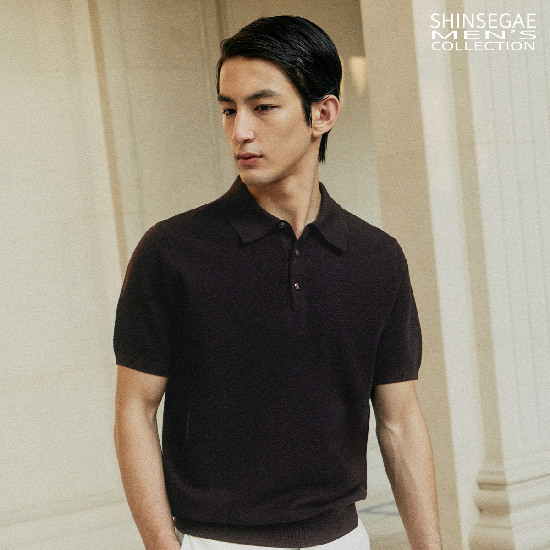 26SS SUMMER 신세계맨즈컬렉션 뉴폴로 풀오버 브라운