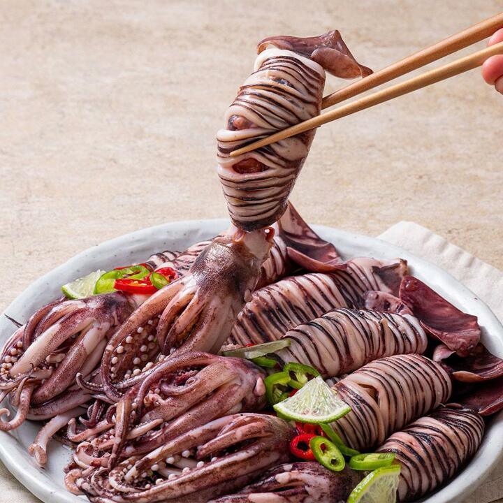 급랭 총알 통찜용 오징어 2kg (16-32미)