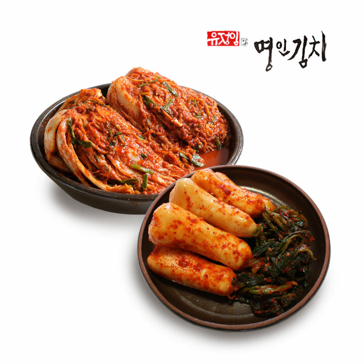 [식품명인 유정임] 포기김치 5kg+총각김치 2kg