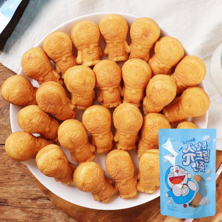 [만쥬데이]도라에몽 달콤슈크림만쥬 130gx5봉(총650g)