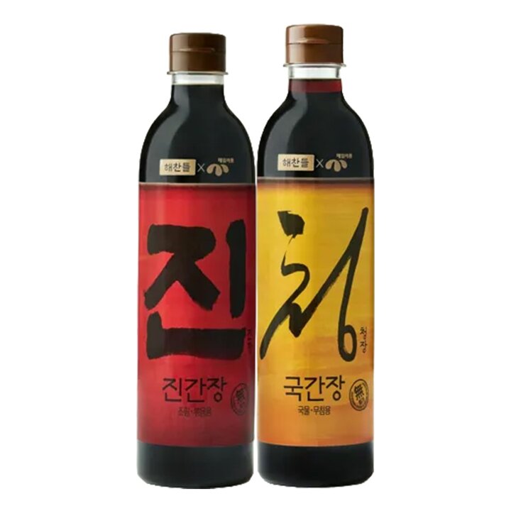 CJ제일제당 해찬들X매일식품 청장(국간장) 780ml + 진장(진간장) 780ml