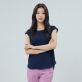 [PAT] 폴리 슬리브리스 티셔츠_1K45701
