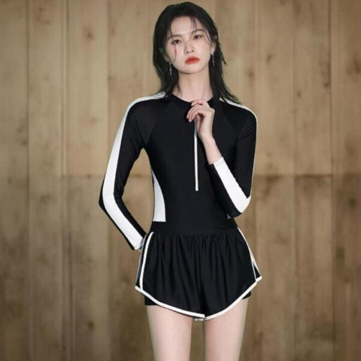 아트박스/신상오픈런 여성 여름 원피스 수영복 래쉬가드 지퍼형
