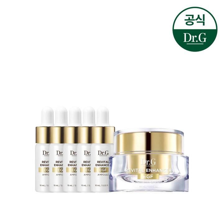 [선물추천] 닥터지 리바이탈 인헨서 프리미엄 스페셜세트 (크림50mL + 앰플 10mL*5ea)