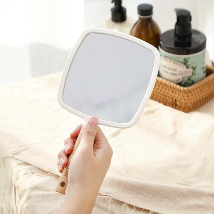 웨신 클래시 우드 넥 손거울(스퀘어)