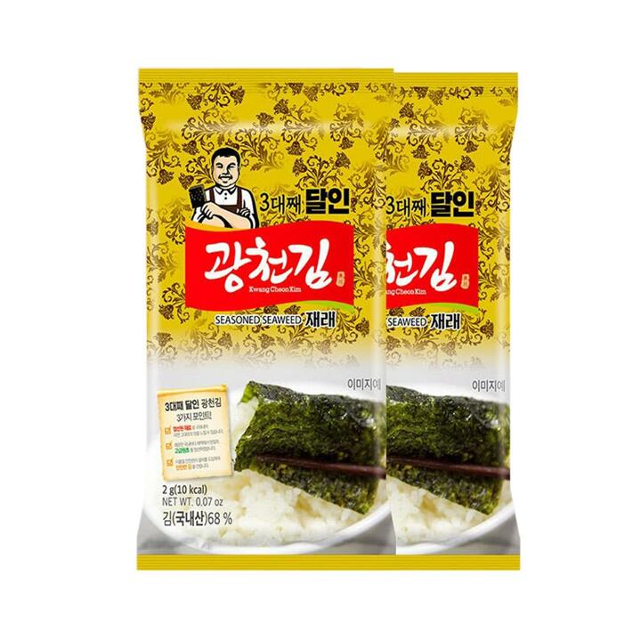 [G]광천김 달인 미니 재래김 도시락김 240봉/조미김/구운김