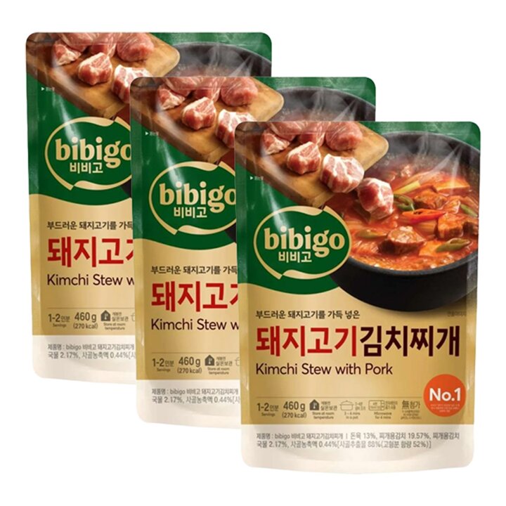 CJ 비비고 돼지고기김치찌개 460g x3개