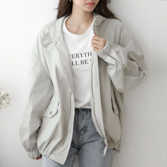 A4468_1MKP [하프클럽/아이우먼] 모어스냅후드사파리자켓 BNT970M603 빅사이즈-P418348923