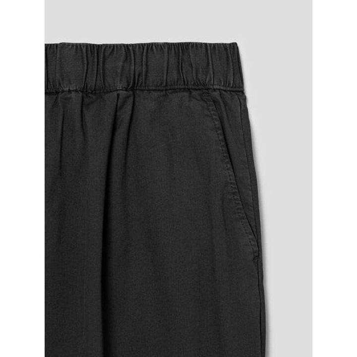 코튼 레이온 세미와이드핏 밴딩 팬츠  네이비 (456121CMFR)