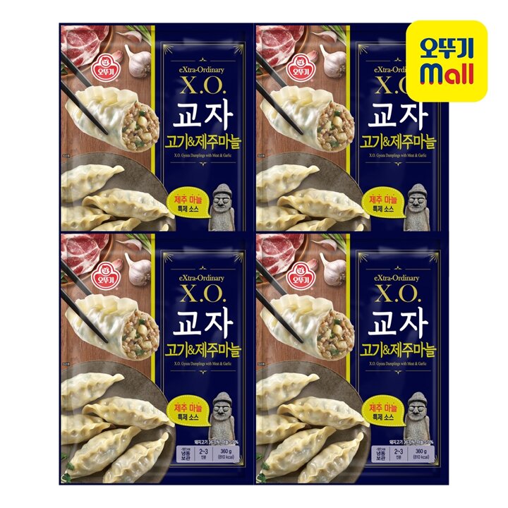 [본사직영] 오뚜기 X.O. 교자고기 제주마늘 (360GX2) 4개