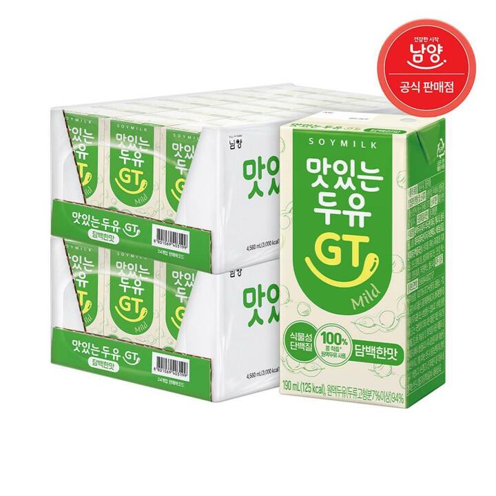 맛있는두유GT 담백 190ml X 48팩 