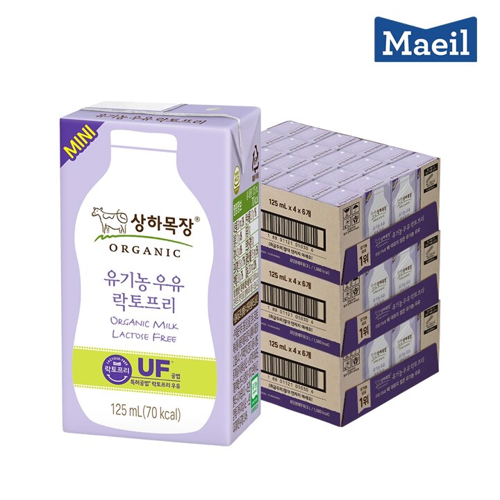 상하목장 유기농우유 락토프리 125ml 72팩