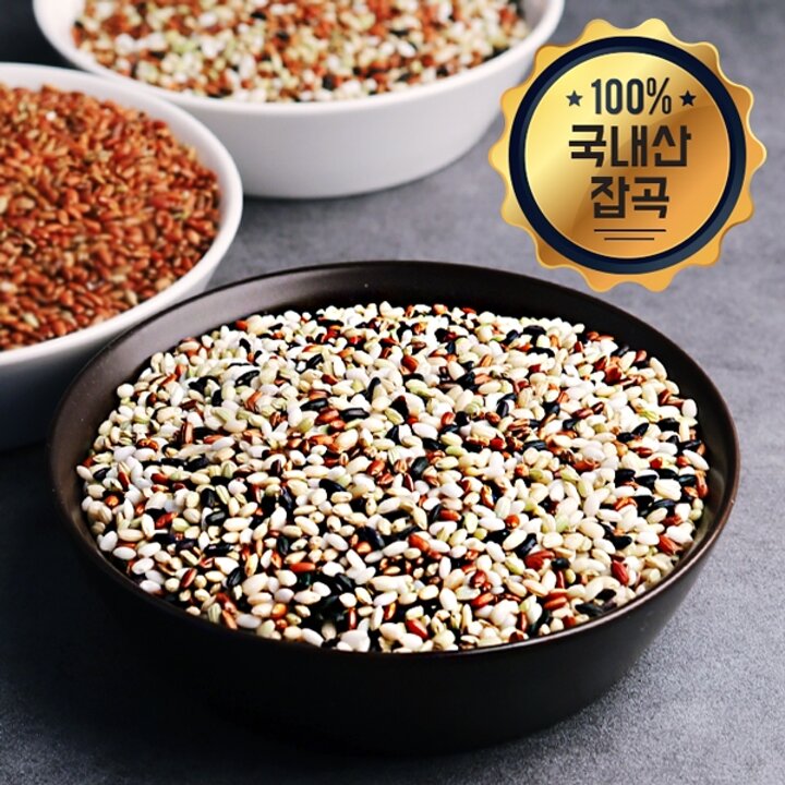 [25년산 잡곡] 국산 오색미 4kg(찹쌀,찰현미,녹미,홍미,흑미)