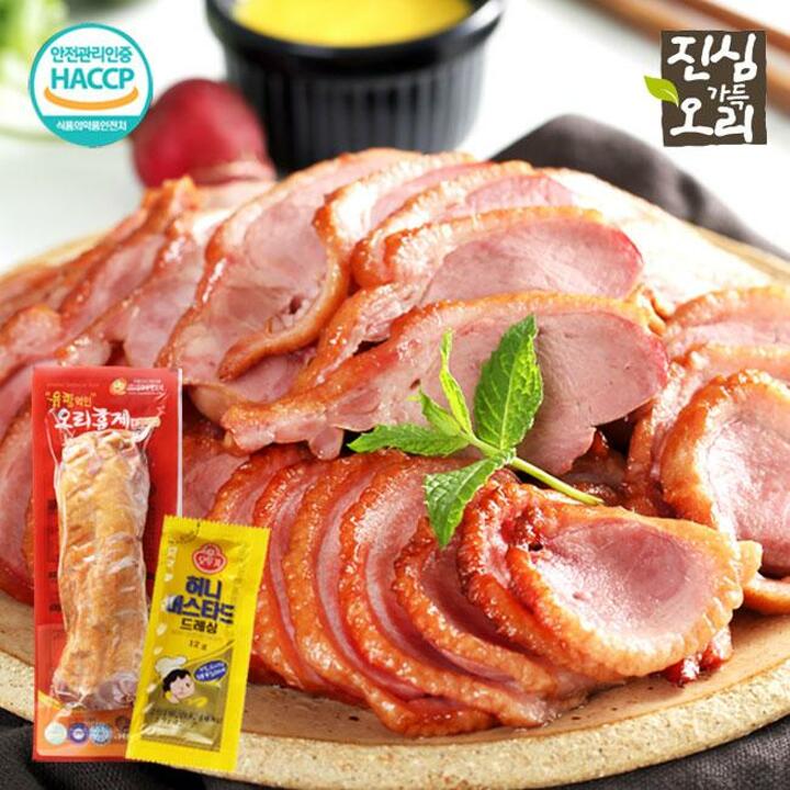 [진심오리]유황먹은 훈제오리 300g*2팩(600g)+소스증정