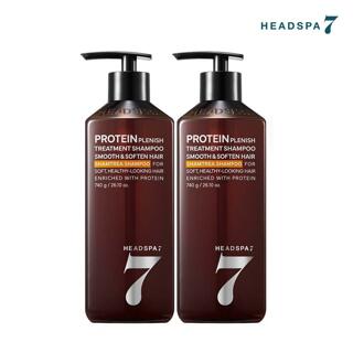 헤드스파7 프로틴 트리트먼트 샴푸 740g 2개