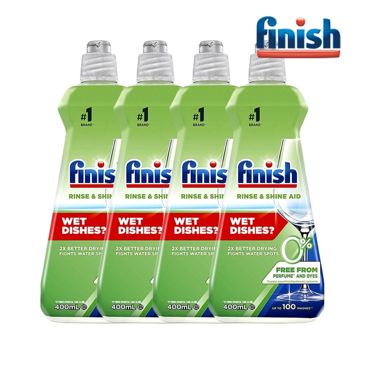 피니시 린스 에이드 식기세척기 전용 헹굼보조제 400ml x4개 식기세척기