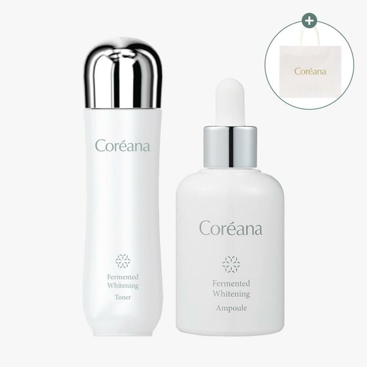 코리아나 발효 화이트닝 토너150ml + 앰플50ml [증정]쇼핑백(중)