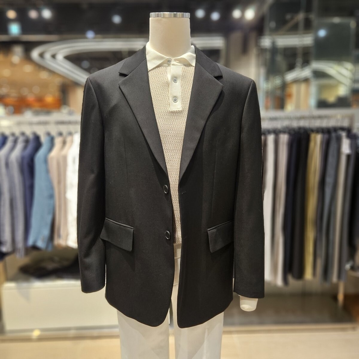 renoma 프리미엄 오버핏 블랙 블레이져 자켓 RPAMCJ06A