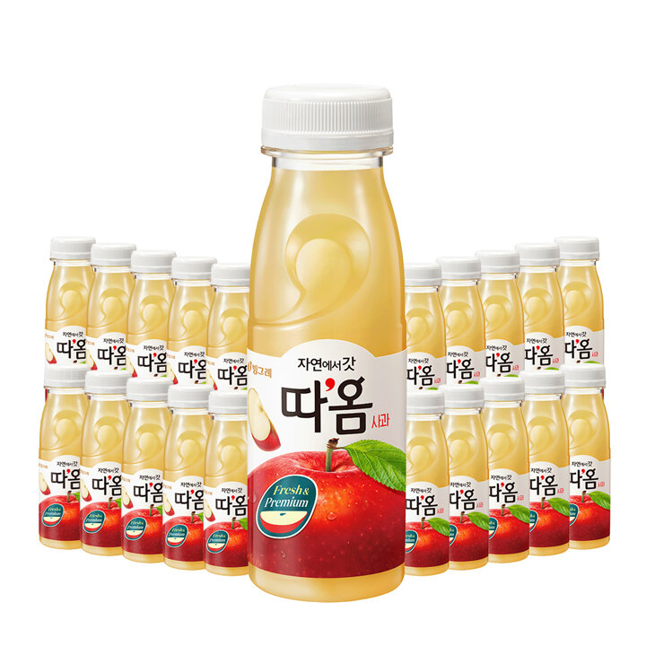 빙그레 자연에서 갓 따옴 사과주스 235ml 20개