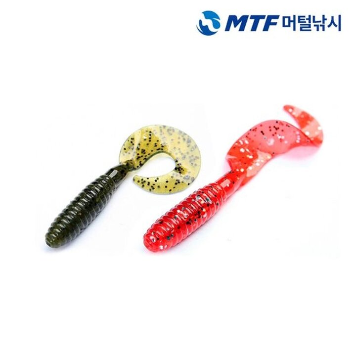 [하프클럽/머털낚시]캣츠크로우 베이트 C 그럽웜 5인치 야광 베스낚시 배스용 우럭광어..