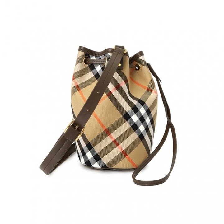 버버리 체크 여성 버킷백 MN DRAWSTRING BUCKET 8093804
