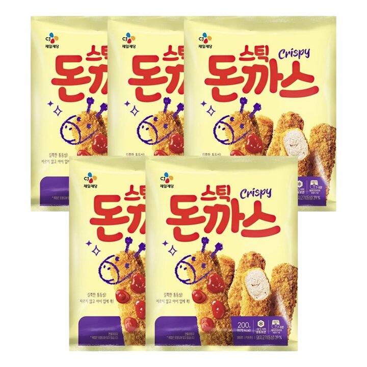 CJ제일제당 고메 스틱돈까스 200g x5개 (냉동)