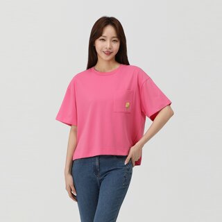 [PAT] 콜라보 뒷판 원포인트 티셔츠_QK45305
