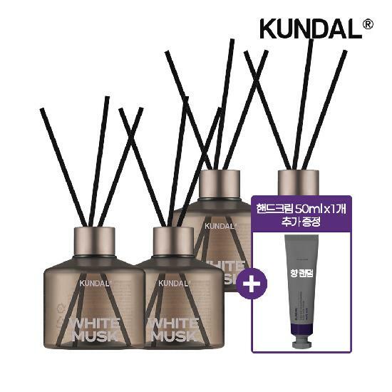 [핸드크림 본품 증정] 쿤달 퍼퓸 디퓨저 200ml x4개 (향 선택)