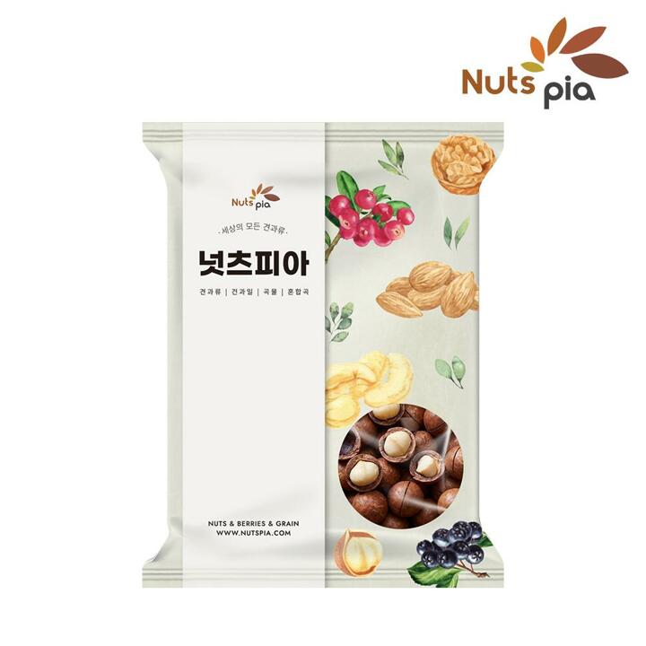 [넛츠피아] 까먹는 통 껍질 마카다미아 1kg 견과류
