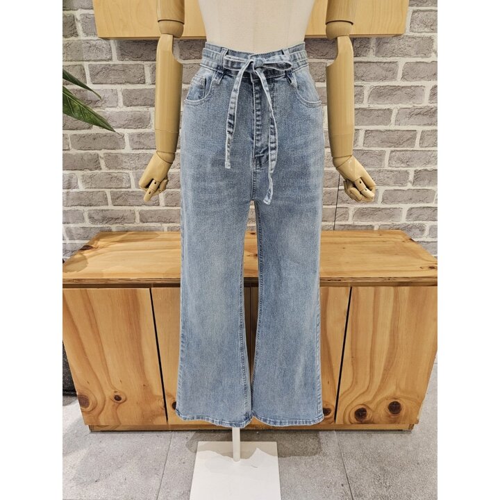 (신세계의정부점)스판부츠컷제천벨트 데님팬츠(LC31F5DP527B)