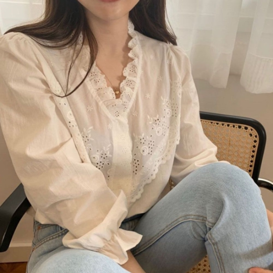 BL21158 블라우스 셔츠 브라우스 여름