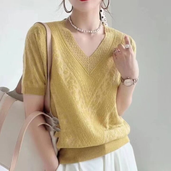 여름 신상 브이넥 반팔 NT12637