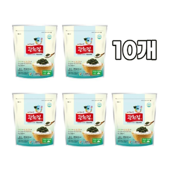 광천김 바삭바삭 해물 모둠 김자반 40g x 10봉 아이들간식