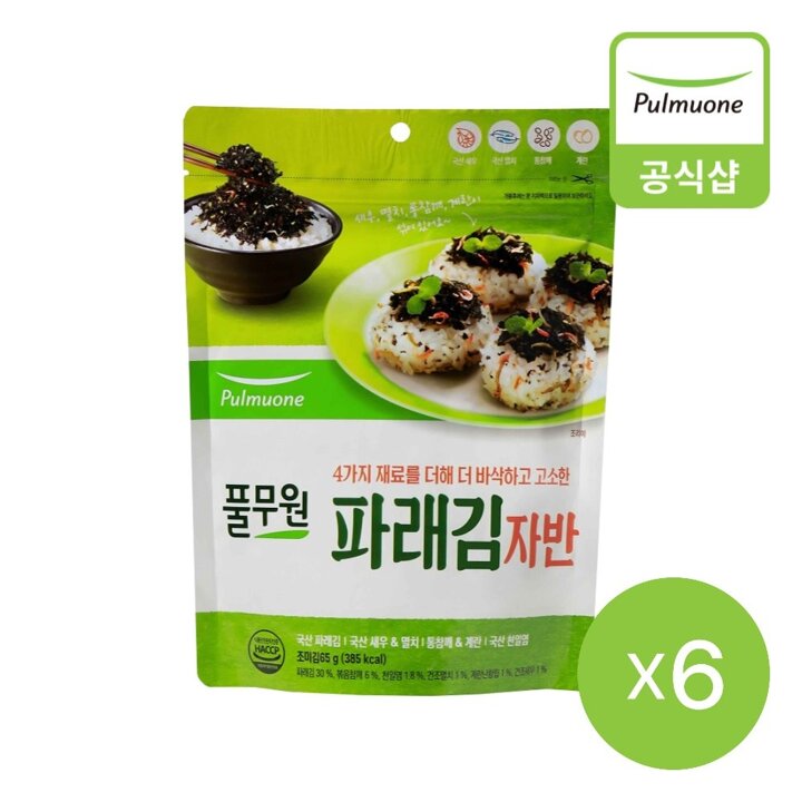 [풀무원] 파래김자반 (65g)X6개