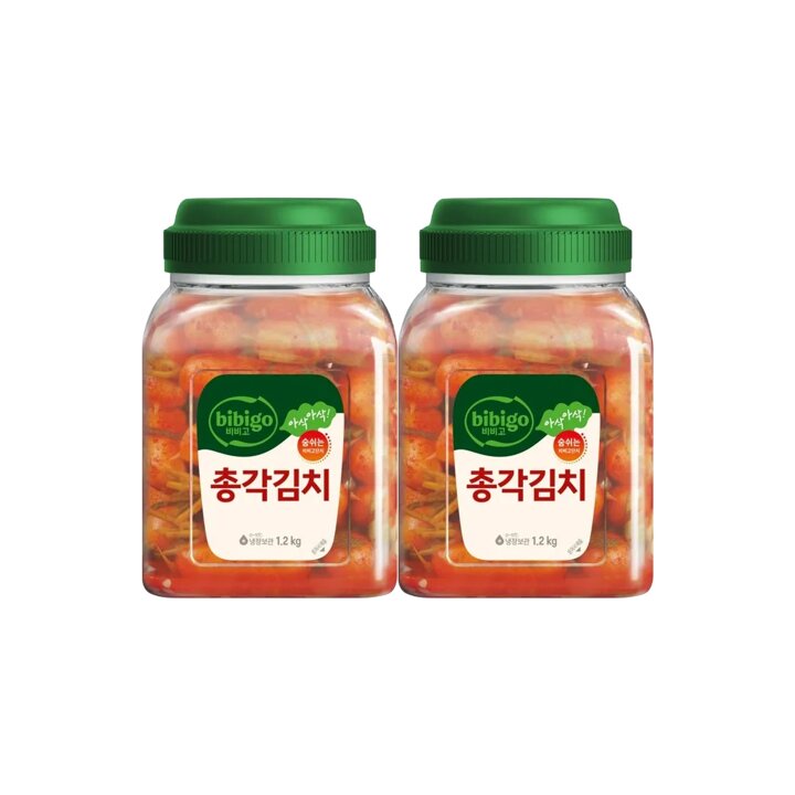 CJ제일제당 비비고 총각김치 1.2kg(PET) x2개