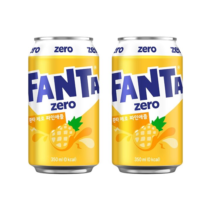 [본사직영] 환타 제로 파인 350ml CAN (24입)