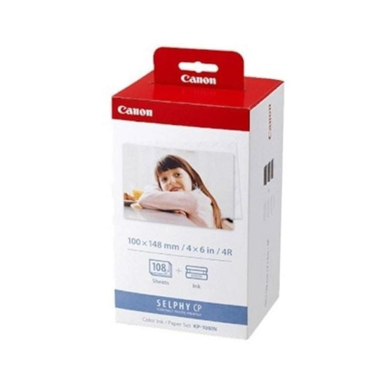 (주)셀러허브 캐논 으 인화지 KP-108IN KP108/RP108/100x 소모품