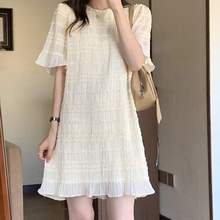 데일리룩 오피스룩 하객룩 활용좋은 미니프릴원피스 여름옷
