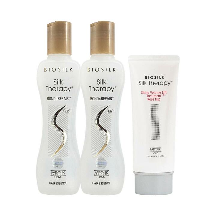 실크테라피 본드 앤 리페어 헤어 에센스 130ml 2개+트리트먼트 100ml