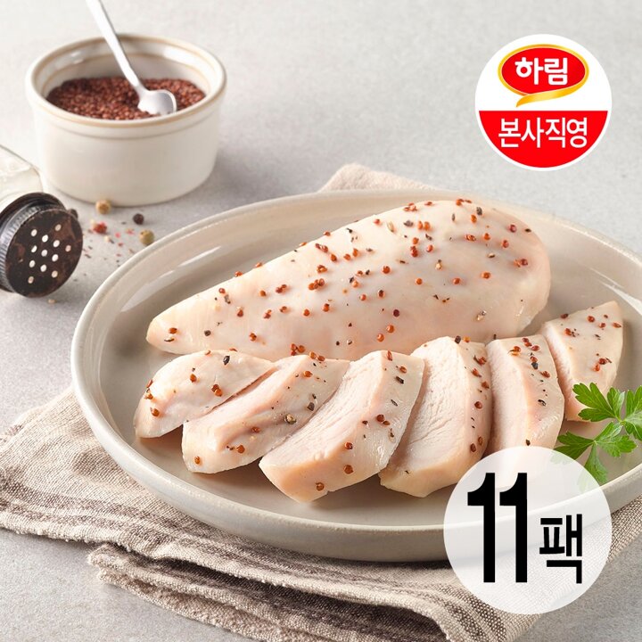 하림ㅣ하림이닭 닭가슴살 퀴노아페퍼 115g 11팩