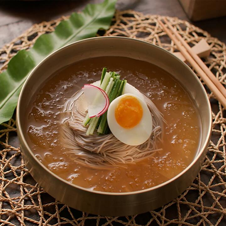 (m)[미도원]제주순수메밀세트 (메밀면 150g x 7팩 + 냉면육수 350g x 4팩 + 귤림양념장 50g x 3팩)