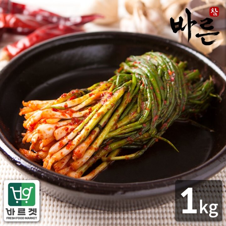 참바른김치 프리미엄 국내산 파김치 1kg / 바른재료 바른위생 바르겟