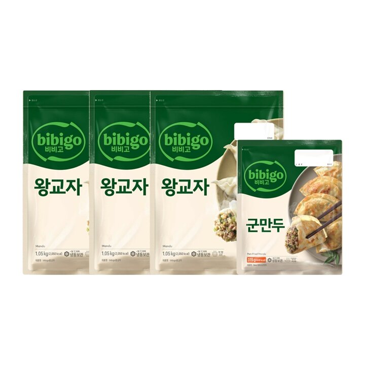 CJ 비비고 왕교자 1.05kg x3개+군만두 315g x1개