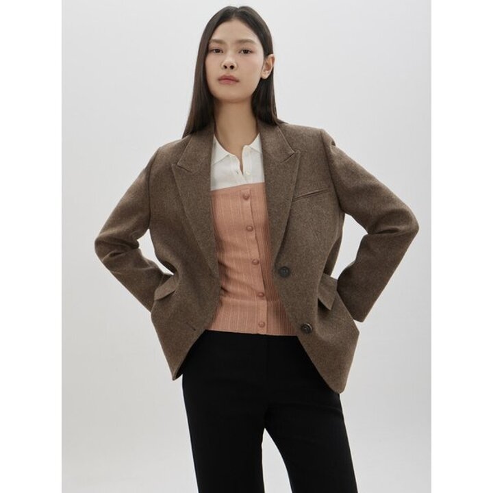 (신세계강남점)[씨씨콜렉트] 울 알파카 블렌드 싱글 자켓 (C261MSF102)