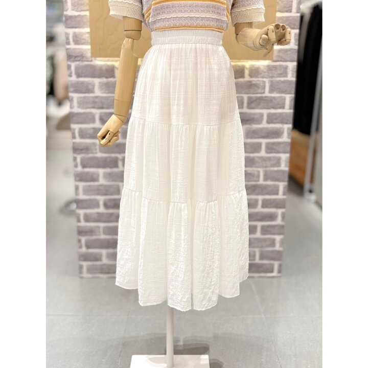 (신세계김해점)쉬어 체크 밴딩스커트 (LC41F6SK007X)