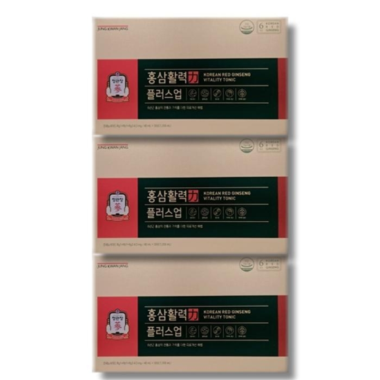 [보리담다] 정관장 홍삼활력 플러스 업 40ml x 30개입 3박스 쇼핑백