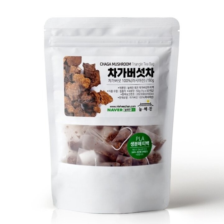 늘해찬 볶은 차가버섯차 전통차 50티백16471952588707