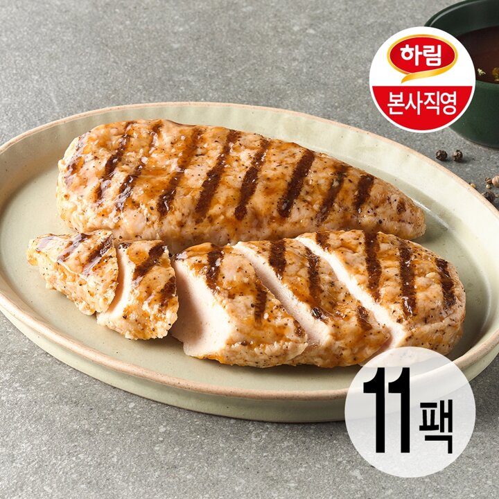 하림ㅣ맛닭가슴살 바베큐맛 100g 11팩