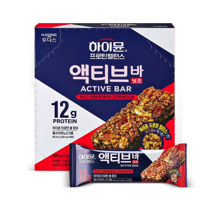 하이뮨 프로틴 밸런스 액티브 바 넛츠 50g 1박스(6입)