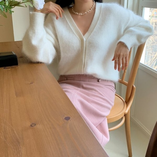 더제이수 / 에이나 앙고라 V넥 가디건